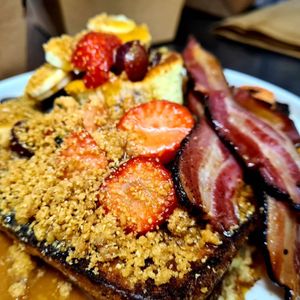 Beautiful lunch option with bacon and couscous