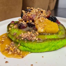 A version of vegan pancakes