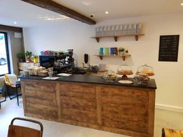 Our counter in the social fabric cafe in Dublin 